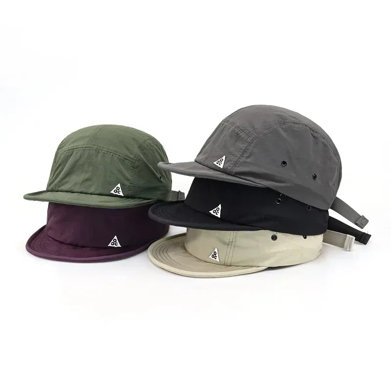 5-teilige, kurze Krempe, schnell trocknende Golf-Baseballkappen, weiche, leichte Sport-Laufkappe für Herren, Unisex, Outdoor, UPF50+, Schirmmütze – Detail 13