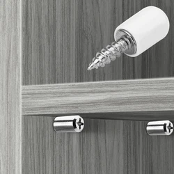 24/48pcs, Shelf Support Pegs, Heavy Duty Metal Cabinet Shelf Pins for Shelves, Closet Organizers(Black/ White/ Clear Cover)