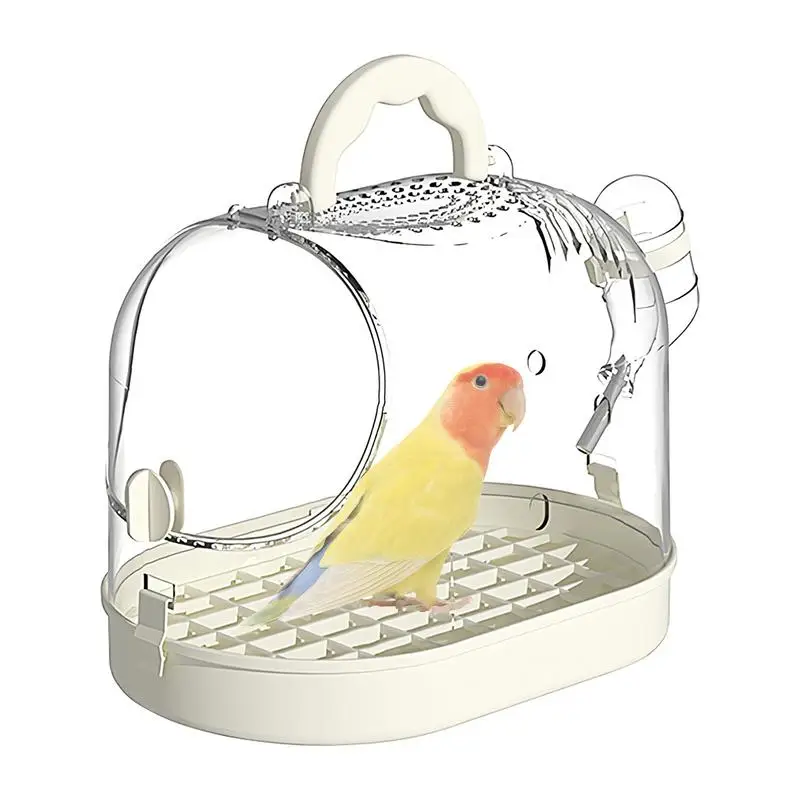 

Bird Travel Carrier Travel Hand-Held Carrier Breathable Parrot Cage With Escape-Proof Buckle For Home Offices Travel Camping