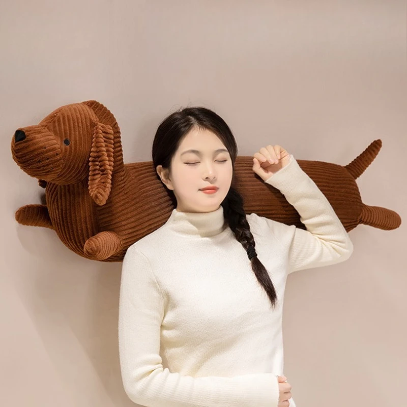 

Подушка для таксы, кукла для сна в длинную полоску, плюшевая подушка для сна в длинную полоску