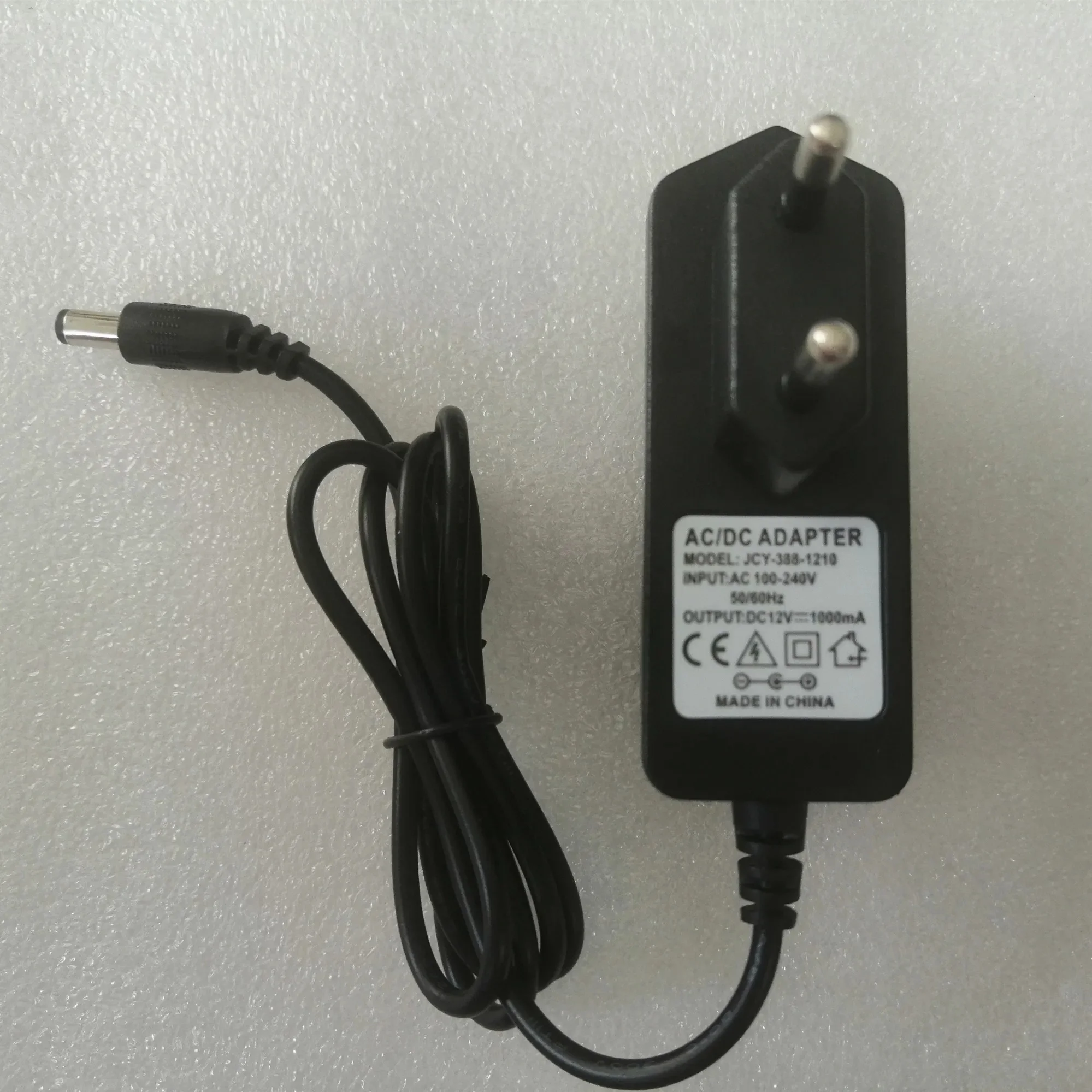 AC 100-240V to DC 12V 1A Power Adapter Supply Charger For EU standard Plug, FiberCore