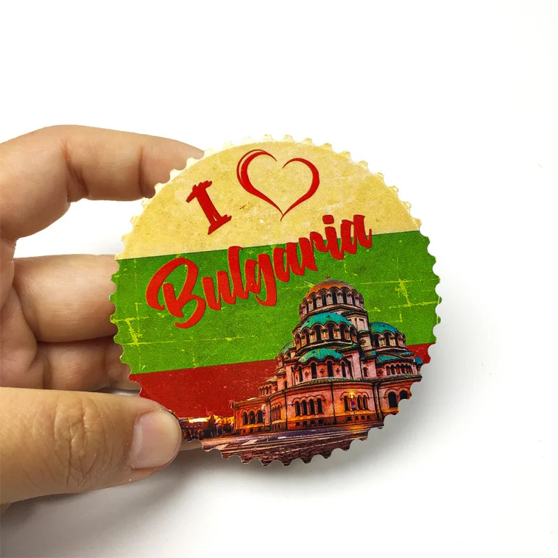 

Bulgarian Church Architectural Landmark3dPersonalized Creative Refrigerator Magnets Travel Souvenirs Home Decorations