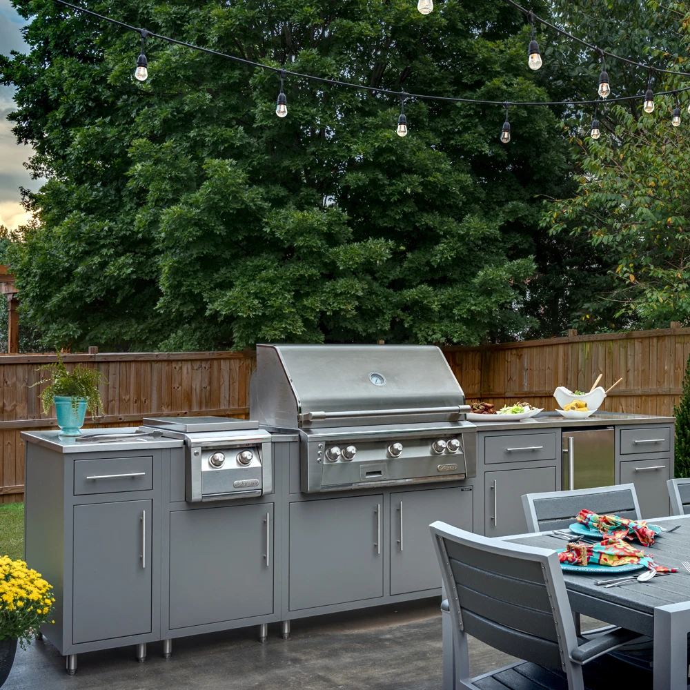 Picture 5: Modern Customized Cook BBQ Modular Stainless Steel Outdoor Kitchen Cabinet with BBQ