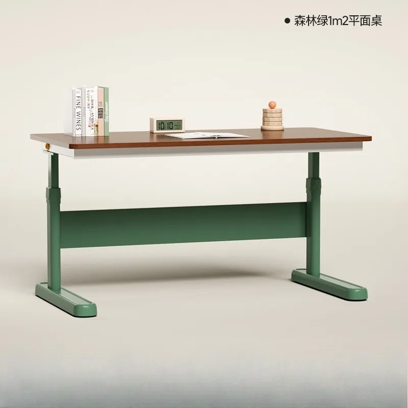 Primary school students' desk, can be lifted and lowered household simple flat writing table