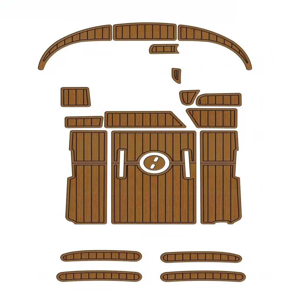 Boat Flooring Mat, EVA Foam Faux Teak Sheet, Self-Adhesive Swim Platform Cockpit Pad, for 1996 Baja 272 Speedboat Yacht Deck