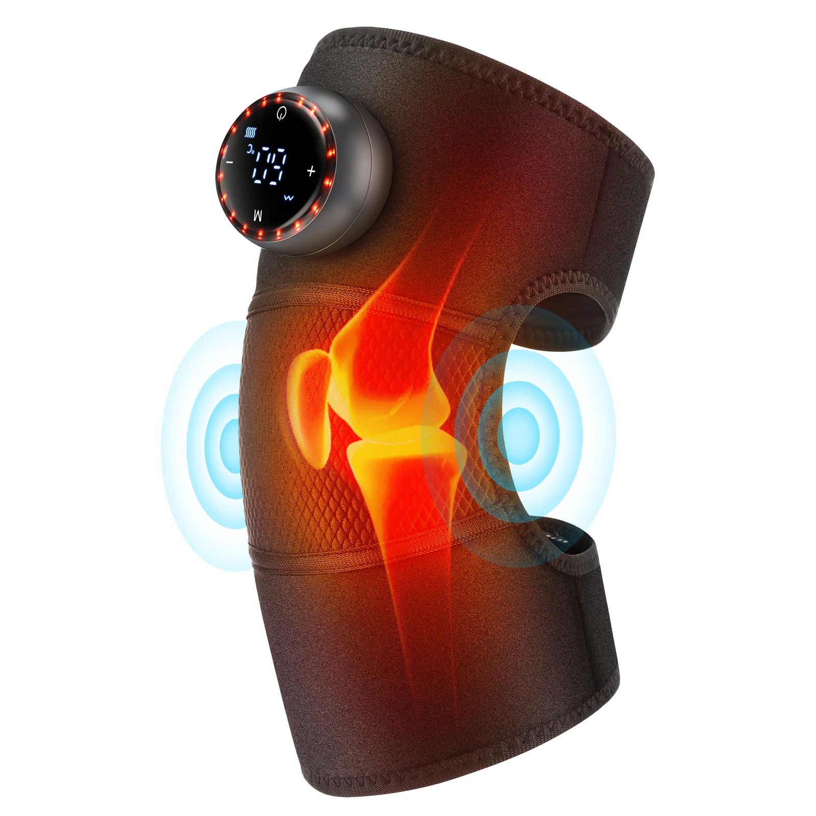 

Electric Heating Knee Massager Hot Compress Vibration 3 In 1 Brace For Shoulder Elbow Knee Joints Muscle Pain Relief Brace