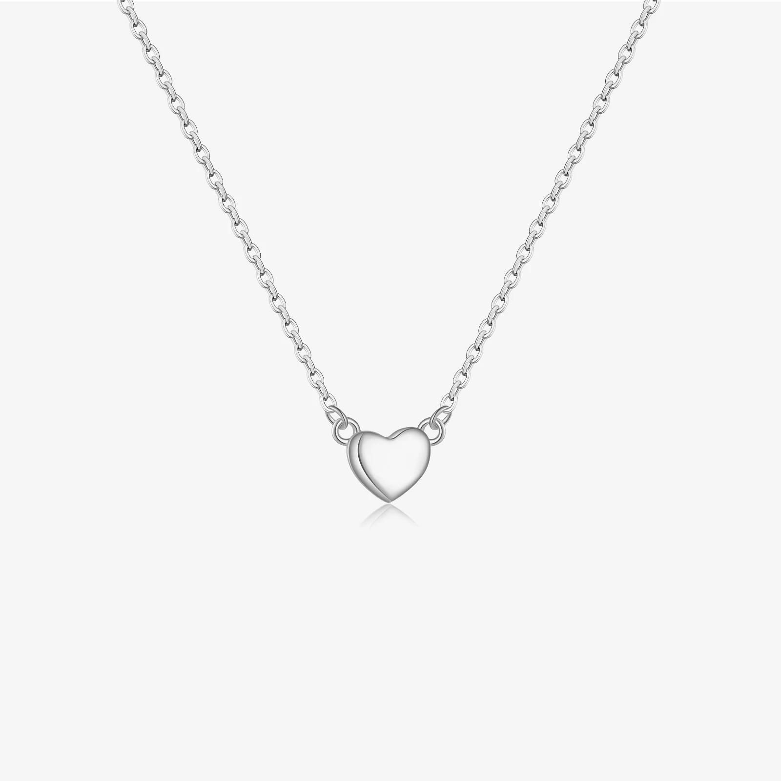

VEWANT New 925 Sterling Silver Heart Pendant Plain Long Chain Women Luxury Fine Jewelry 2025 Tiny Somple Jewels