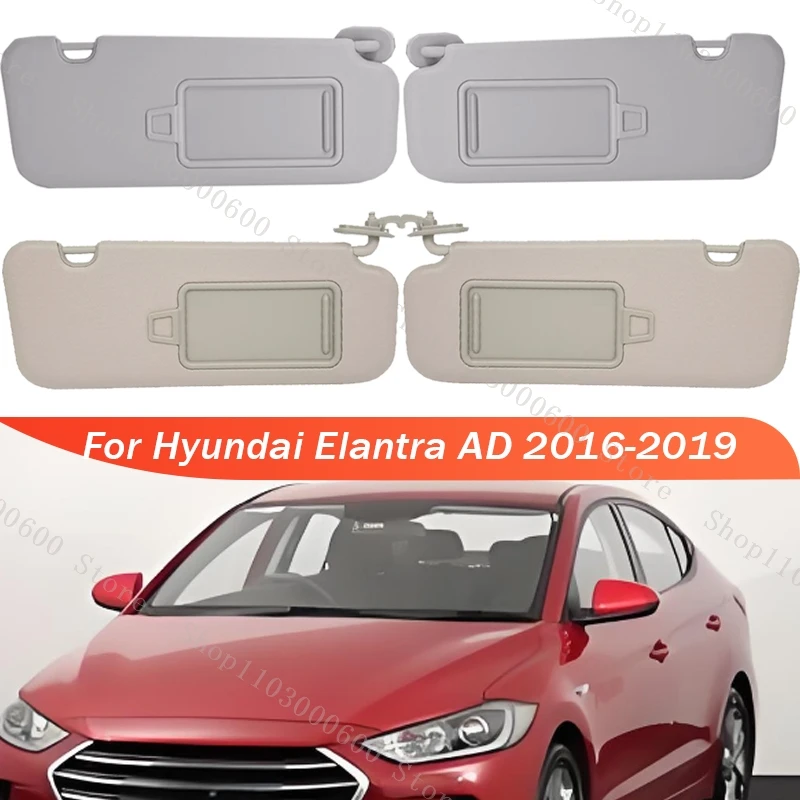 

For Hyundai Elantra AD 2016 2017-2019 Car Sun Visor Grey Beige Interior Sunshade Sun Shield Replacement With Cosmetic Mirror