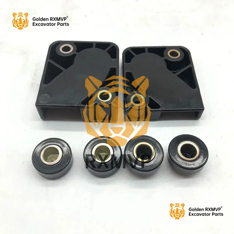 For Sany Sy Excavator Sy65/75/135/215/235-8 Cab Front Lower Glass Pulley Track Ball Excavator Accessories