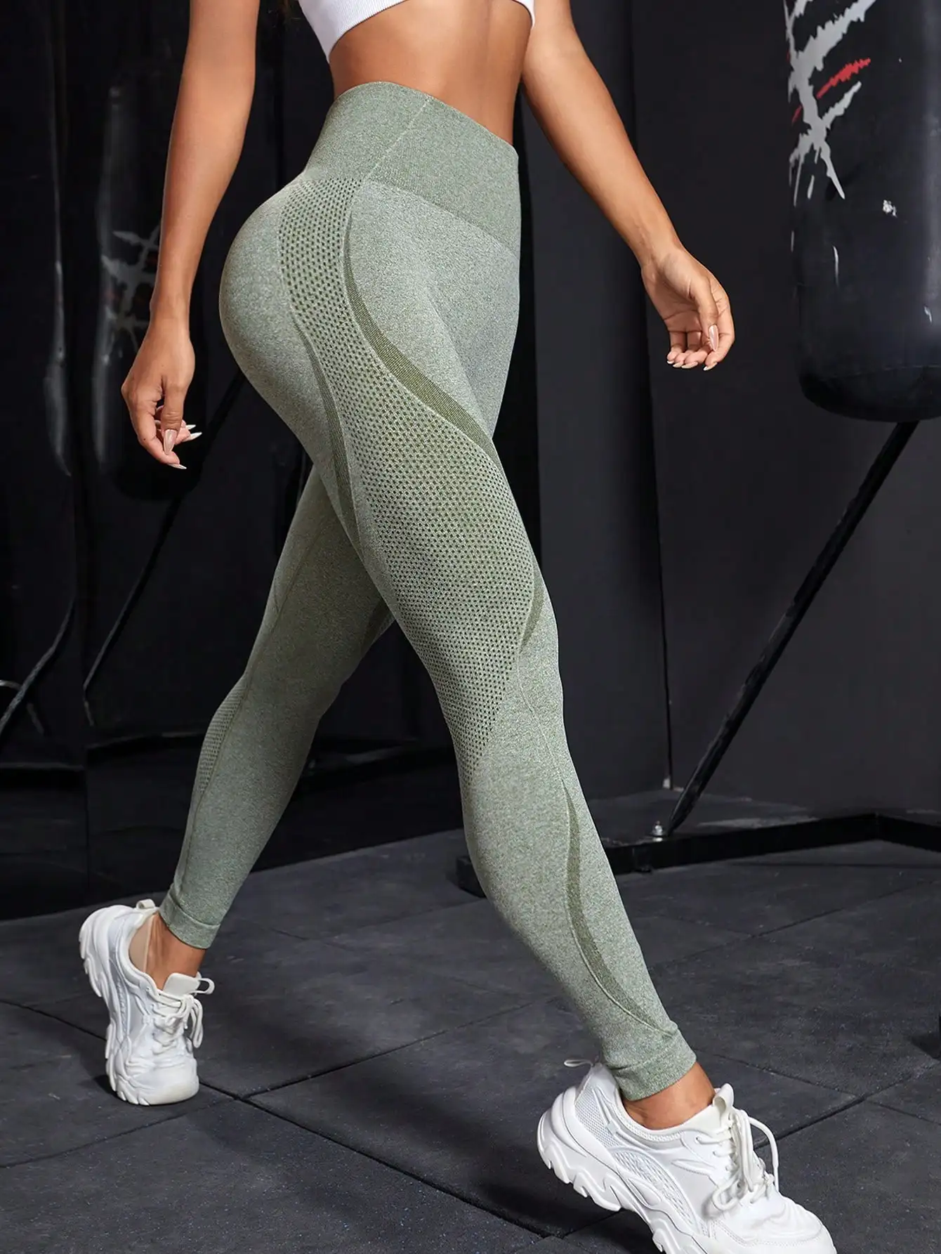 High Waist Sexy Female Yoga Pants Workout Seamless Leggings Physical Gym Fitness Fashion Push Up Ladies Clothing