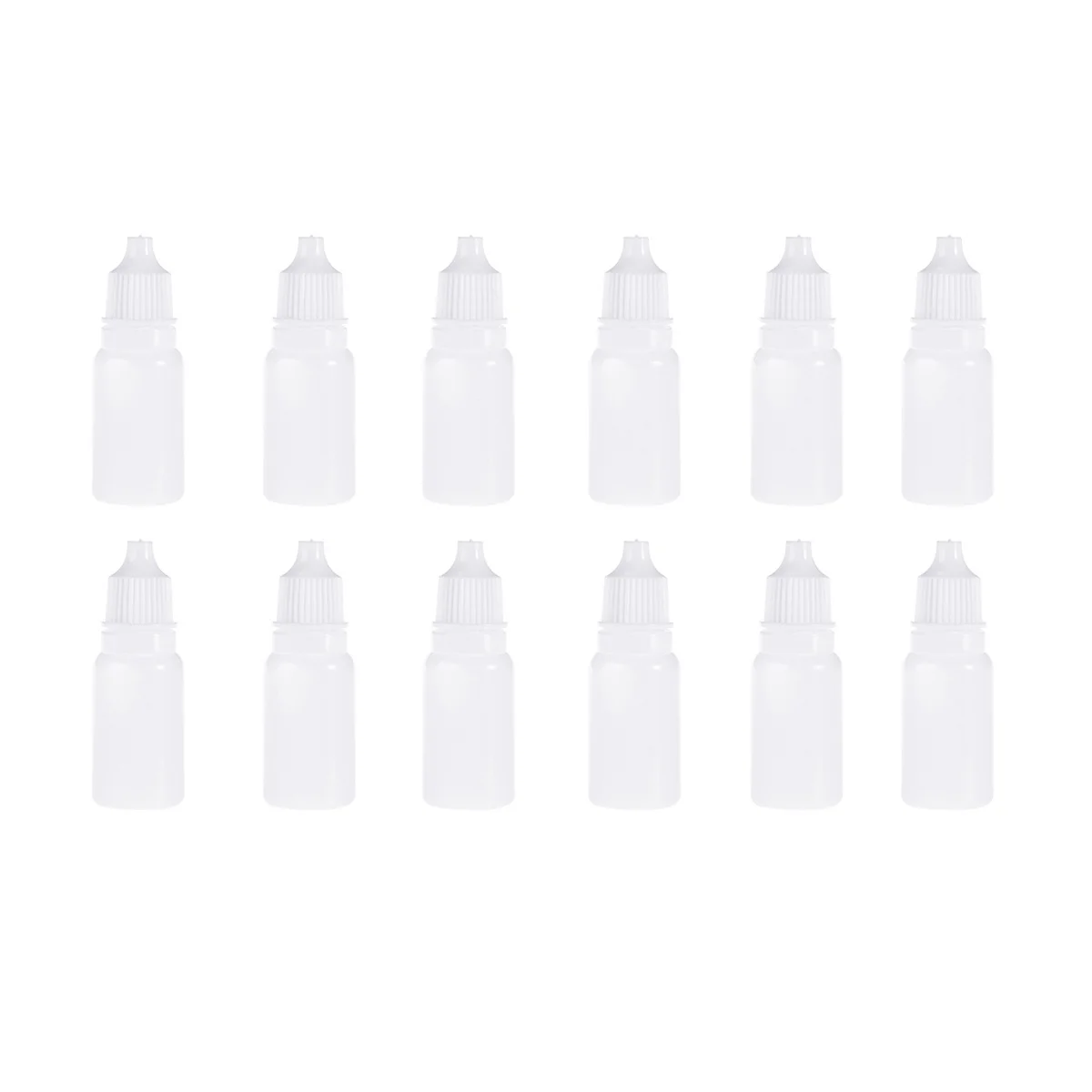 

12Pcs Eye Dropper Bottles 10ml Plastic Empty Squeezable Bottles Childproof Cap Liquid Dispenser Controlled Dripping for Essence