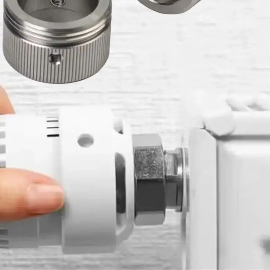 2/4X M30x1.5 Radiator Thermostat Adapter Is Crafted From Stainless Steel, Offering Superior Rust Resistance