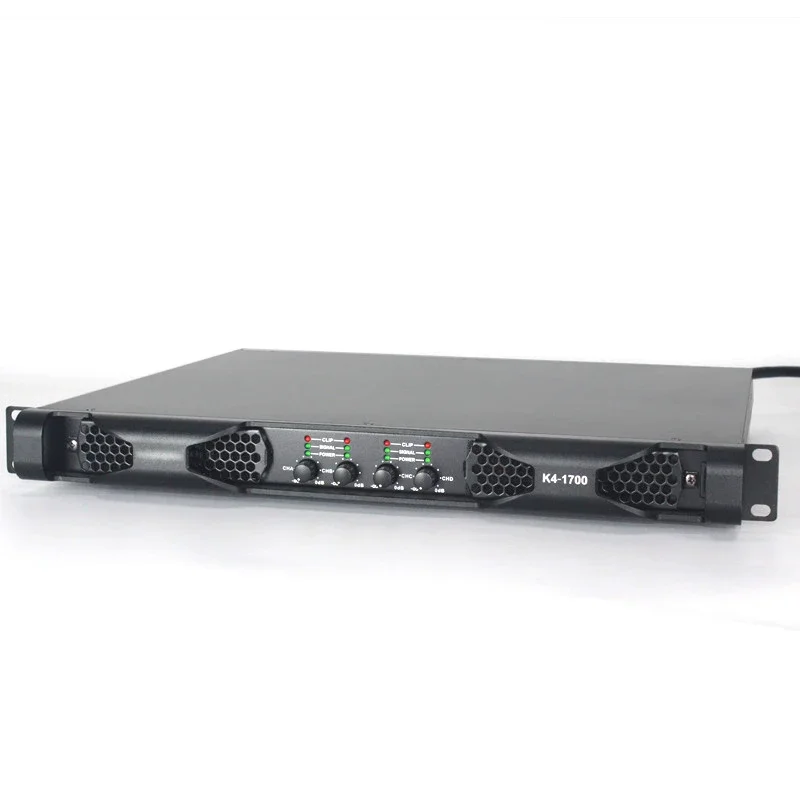 مضخم الصوت بنظام الصوت Vosiner K4-1700 وحدة مضخم الصوت الاحترافية لمكبر الصوت النشط