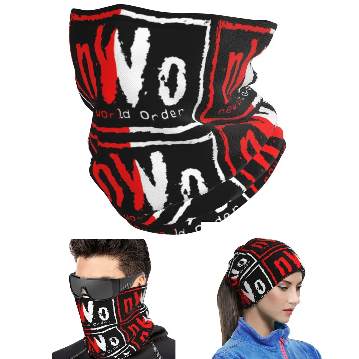 NWO New World Order Wrestling Bandana Neck Cover Printed Mask Scarf Outdoor Sports Face Mask Unisex Adult Windproof