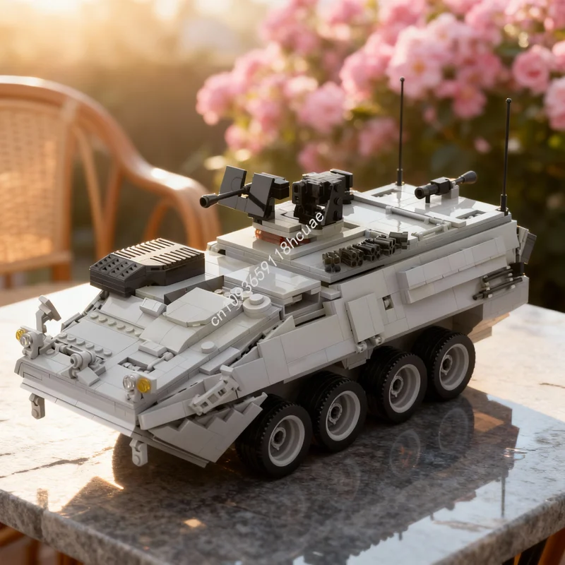 636pcs MOC Recon Vehicle Model Building Blocks Architecture Assemble DIY Creative Christmas Gifts Toy Education Brick Idea Kids