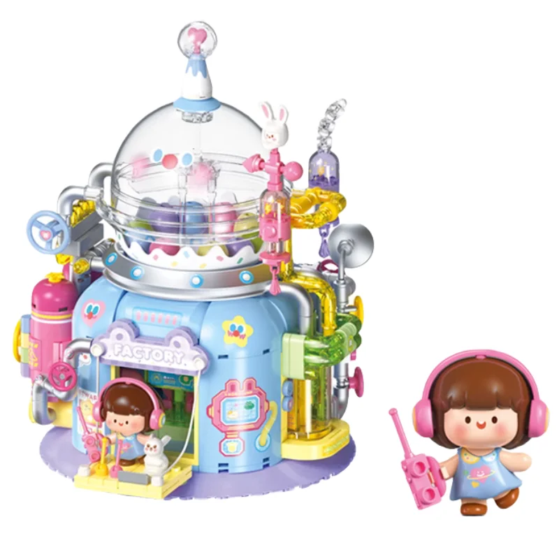 Nuevo Kawaii Egg Twister taller bloques de construcción juguetes educativos de montaje para niños modelo de empalme adornos regalos de vacaciones