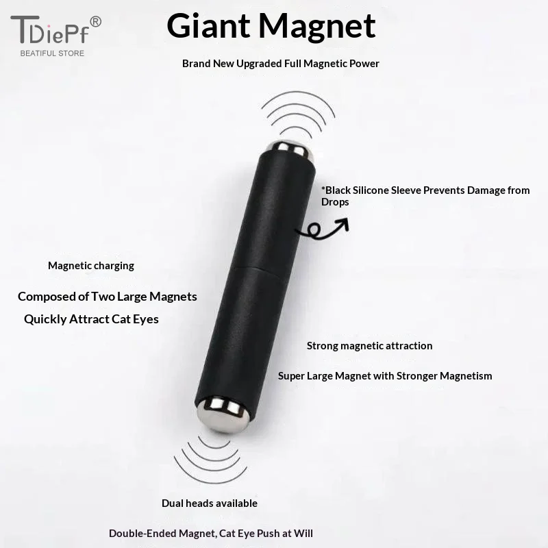 Strong Magnetic Cylindrical Head Nail Magnet Tool Pens Magnetic Cat Eye Gel Polish Nail Art Kit For DIY Salon Studio Or Home Use