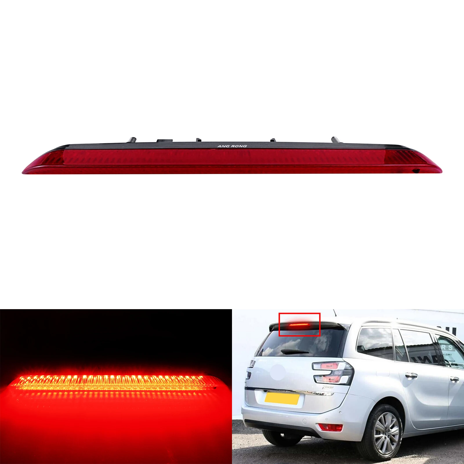 Rear LED High Mount Third Brake Stop Light For Peugeot 3008 II 308 2008 508 SW Citroen C4 Grand Picasso II Tail Lamp