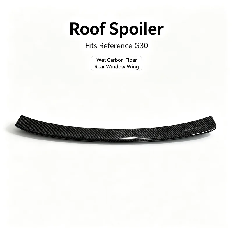 Carbon Fiber Roof Spoiler For BMW 5‑Series G30 2017‑2023 Sport Style Car Roof Trim Exterior Auto Modification Accessories