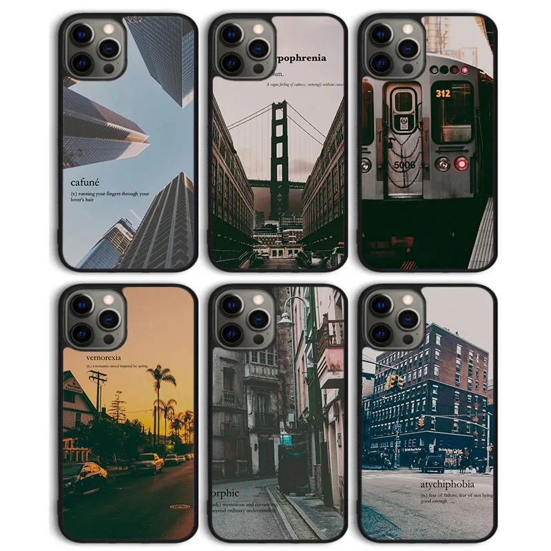 city dictionary words Phone Case Cover For iPhone 16 15 SE2020 6 7 8 plus 11 12 mini 13 14 pro max  coque