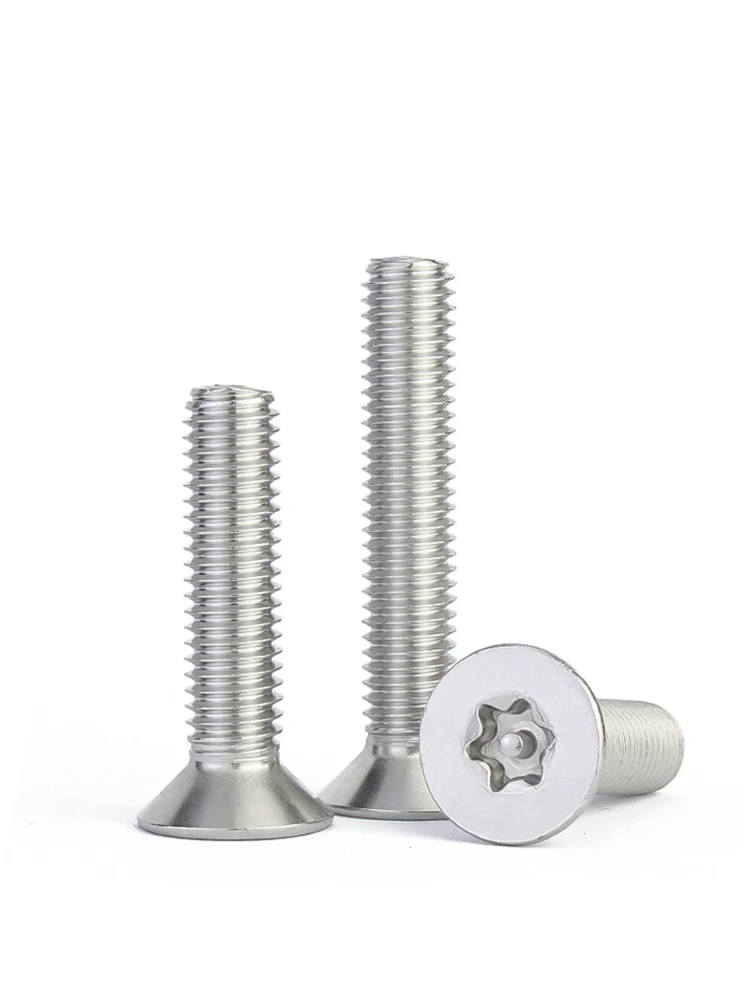 304 Stainless Steel Six-Lobe Screw Torx Flat Countersunk Head Hex Bolt Inner Hexagon Parafuso M2 M2.5 M3 M4 M5 M6 M8 M10 M12