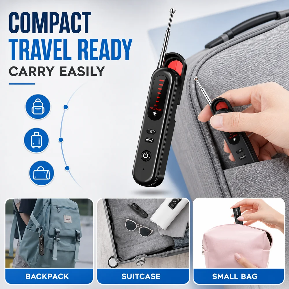 Portable Tracker Detector Infrared Scanning Anti-Surveillance Eavesdropping Detector Handheld Signal Detection