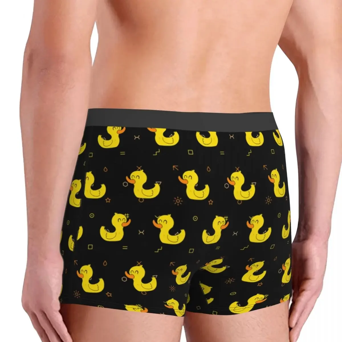 Bonito Ducks Padrão Boxer Shorts, 3D Impresso Roupa Interior Dos Desenhos Animados, Cuecas Respiráveis, Cuecas para Homme, Calcinha Sexy