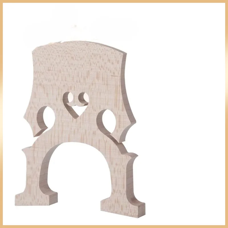 Maple Wood Separate Double Bass Bridge, 1/8-4/4 Upright Contrabass Bridge Replacement Accessory
