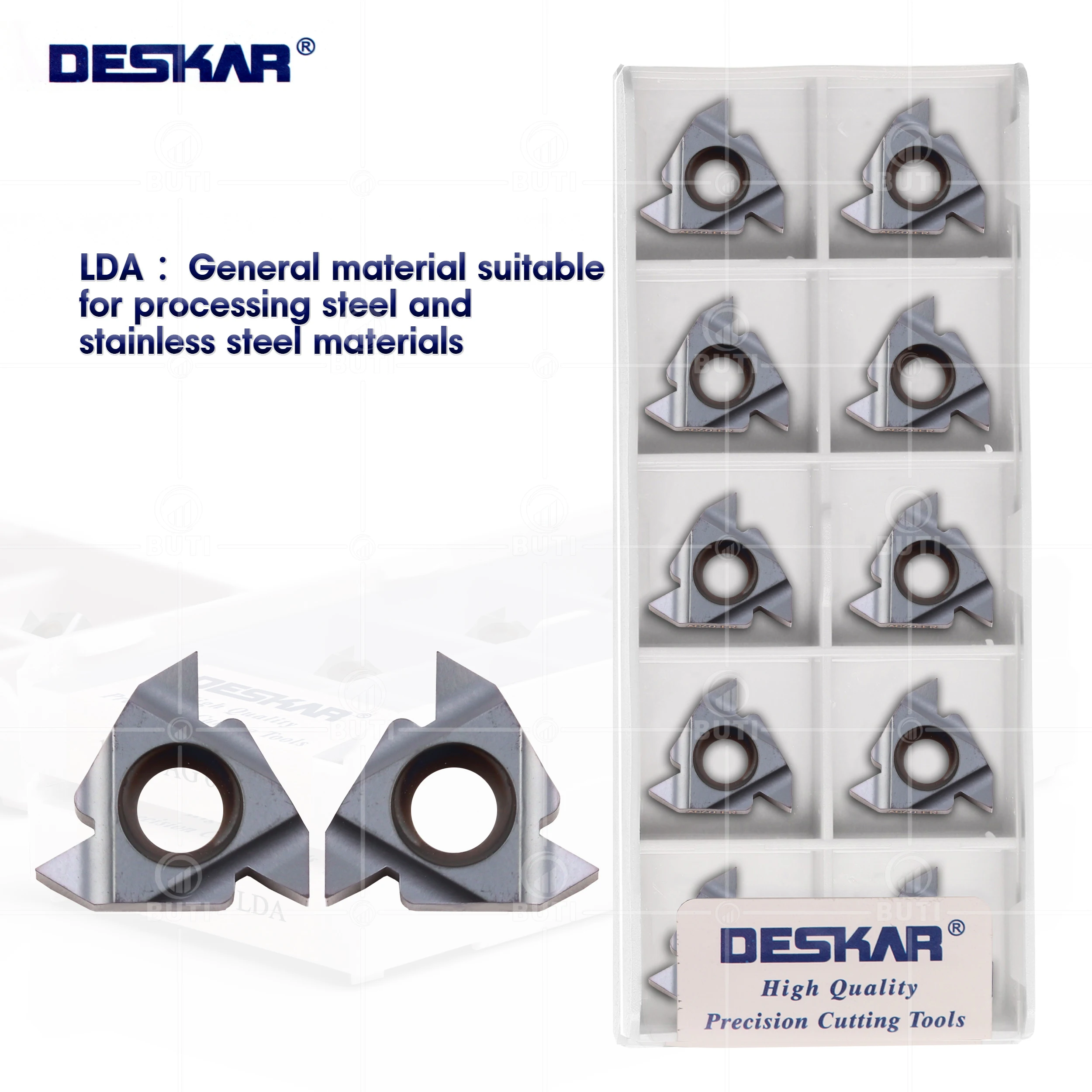 Deskar 100 Original 16ir 16er Ag60 Ag55 A55 A60 G55 G60 Lda Cnc Torno Ferramenta de Corte Rosqueamento Ferramenta de Torneamento Carbide Insert Cutter