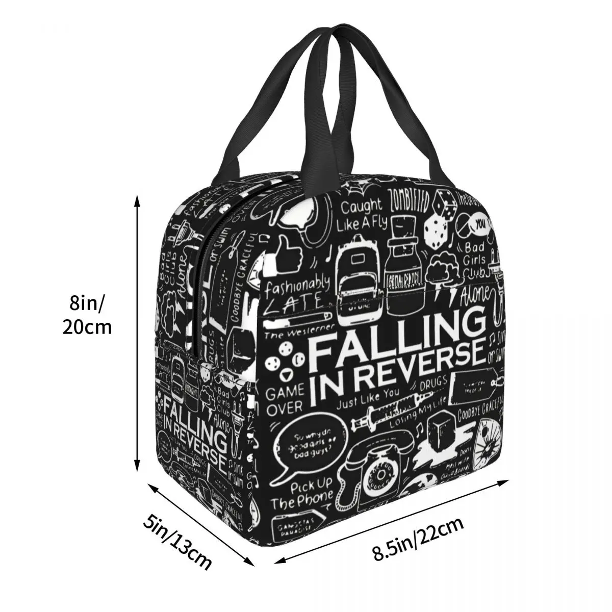 For Boy Girl Insulated Case Falling In The Bone Thermal Falling In Reverse Large CapacityPicnic StorageFor Travel