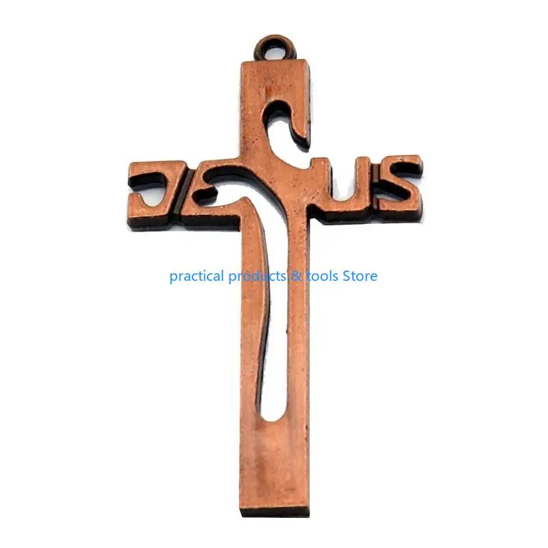 77JB Christian Vintage para Keychain Metal Pingente Católico Ornamento Religioso Pendurado para Decoração Mochilas da