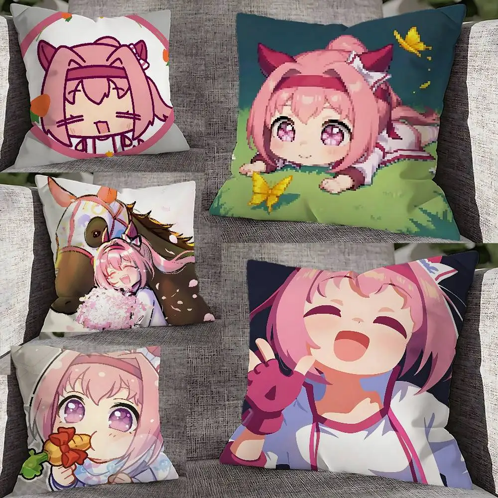 

Haru Urara U-Umamusume Throw Pillow Case For 50x50cm 30x30cm 55x55cm 45x45cm 40x40cm Square Bed Pillowcase Cover
