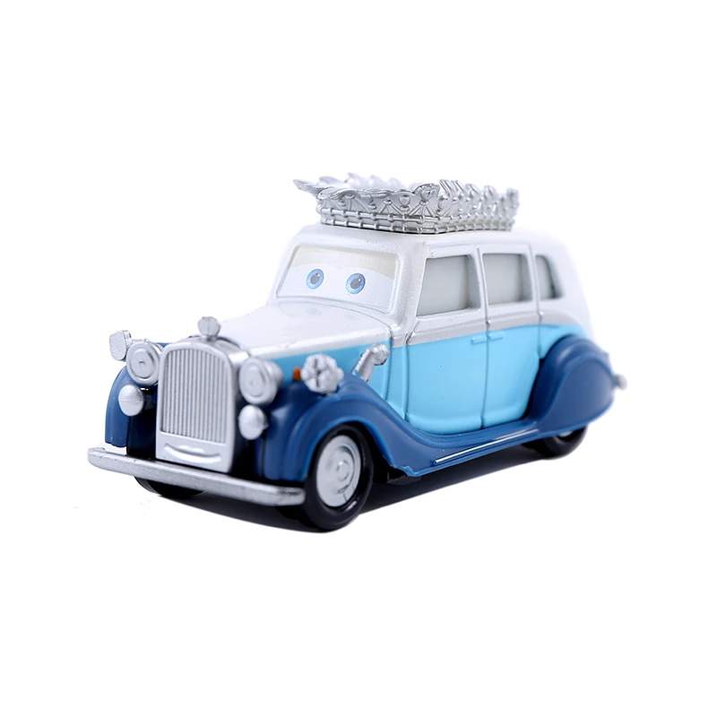 Disney Pixar Cars 3 Lightning McQueen Queen of England Big Tooth Dark Knight 1:55 die-casting car metal model toy birthday gift