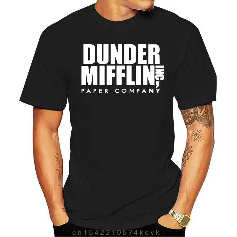 Dunder Mifflin T-shirt The Office Tv Show Series Funny Film Summer Round Neck Short Sleeves Tee Unisex Gift Top