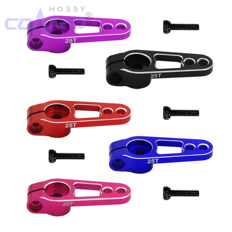 1Pc 7075-t651 Metal 25t Steering Arm Servo Horn For 1/10 Rc Crawler Trax Trx4 Trx-6 Axial Scx10 Yikong Rgt Rc4wd Upgrade Parts