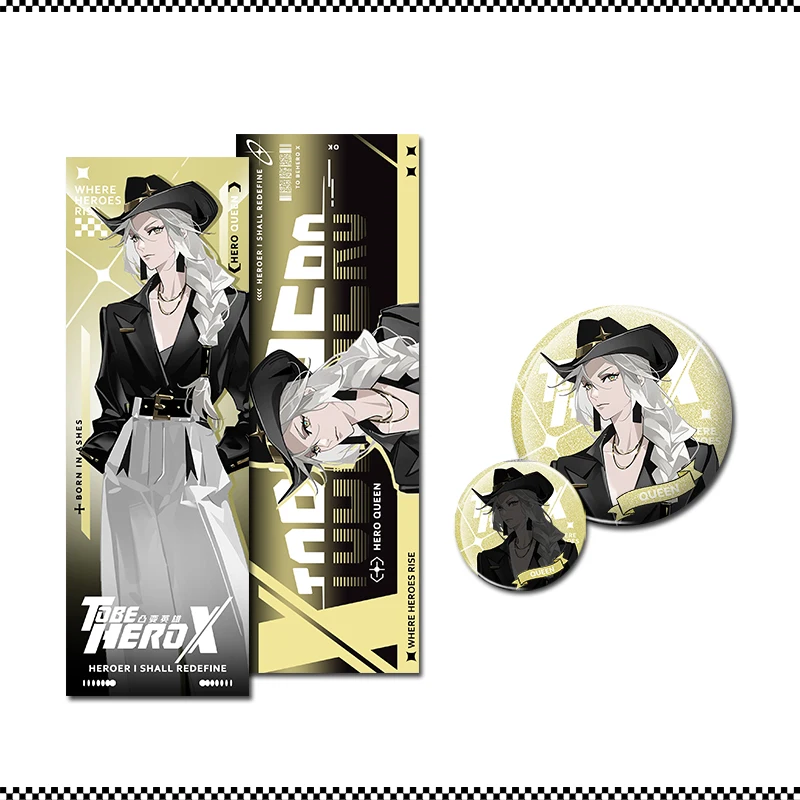 لتكون بطل X ما هي البطل ميرش دبوس بطاقة ثلاثية الأبعاد على الوجهين الطباعة شخصية دبوس بطاقة عشاق الهدايا جمع شارة #5