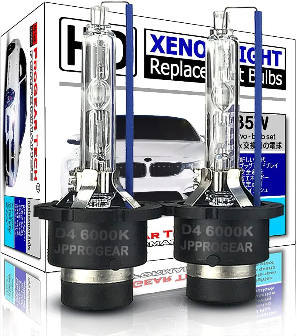 

ECO Friendly Product NON-Mercury Heavy Duty D4S D4R 6000K HID Xenon Headlight Replacement Bulbs OEM Standard 35W (Pack of 2)