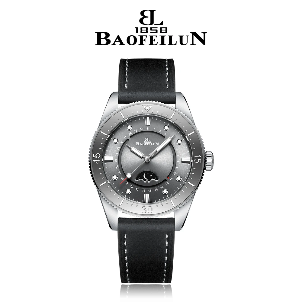 BAOFEILUN Men's Automatic Mechanical Watch Japan 8205 Movement Sapphire Crystal Luminous Sports Watches Waterproof Wristwatch