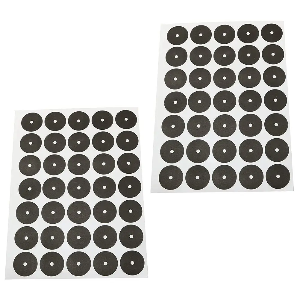 

2 Sheets Pool Table Marker Stickers Round Black Dots for Billiards Snooker Tables Self-Adhesive Replaceable Wear-Resistant