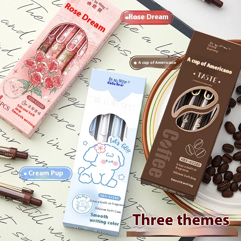 

Kaba Bear Rose Изысканная гелевая ручка Ультрамягкая губчатая ручка, специальный экзамен для студентов, канцелярские принадлежности для самостоятельного письма, быстросохнущая ручка