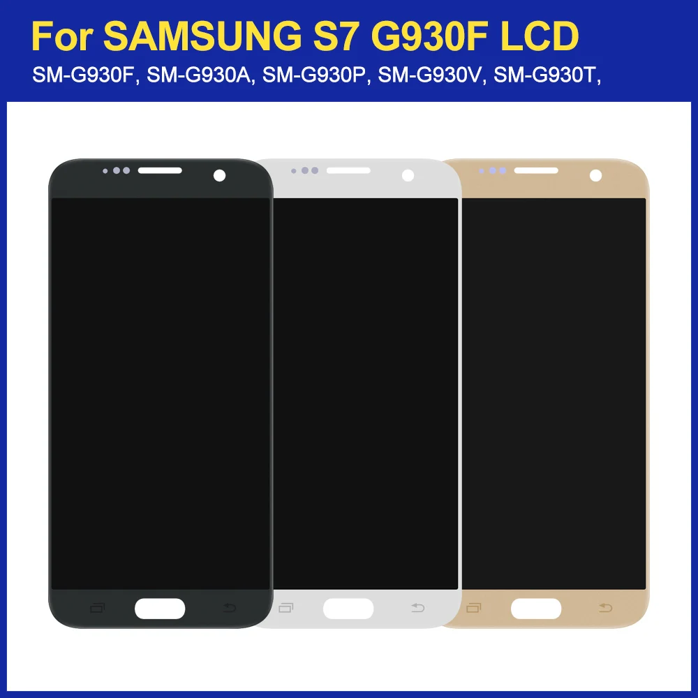 5,1 "Super AMOLED Für Samsung Galaxy S7 G930 LCD Display Touchscreen Digitizer Montage S7 G930F