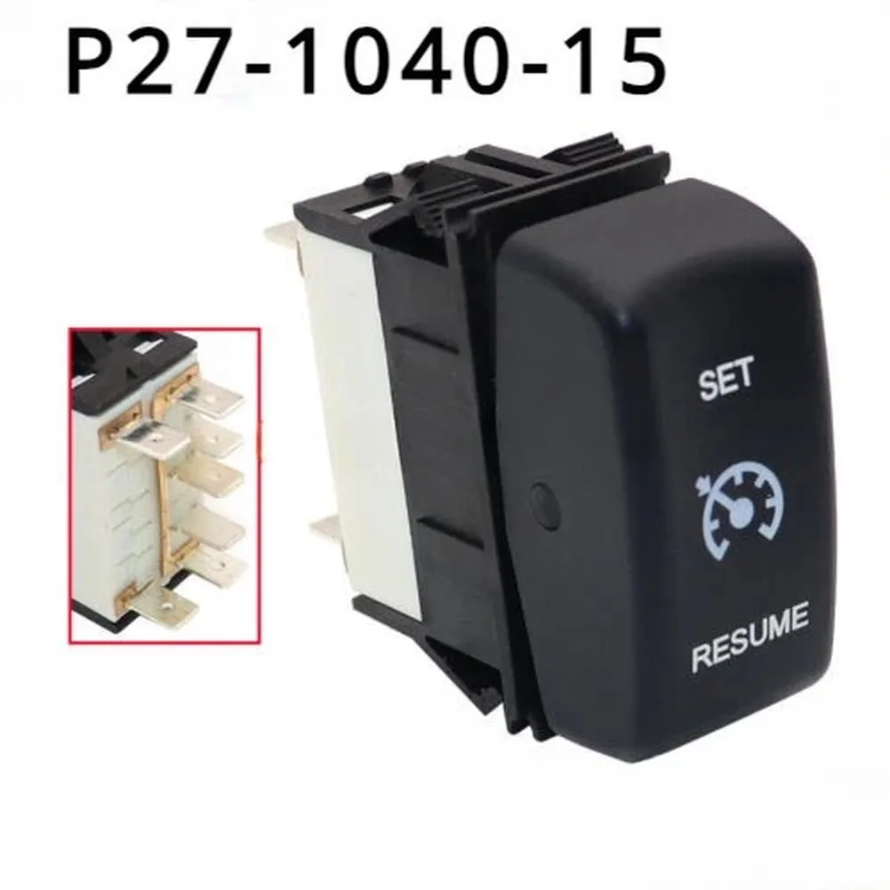 Interruptor de control de crucero negro para camiones Kenworth T800/W900, para camiones Peterbilt, número OEM: 577.59626, P27-1040-15, accesorios