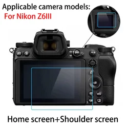 Glass LCD Screen Protector Cover Guard for Nikon Z6III Shoulder Screen  Tempered Film Camera