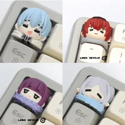 Anime Keycaps Resin Beyond Journey's End Artisan Keycap Frieren Himmel Stark Fern Anime Characters Keyboard Replacement Keys