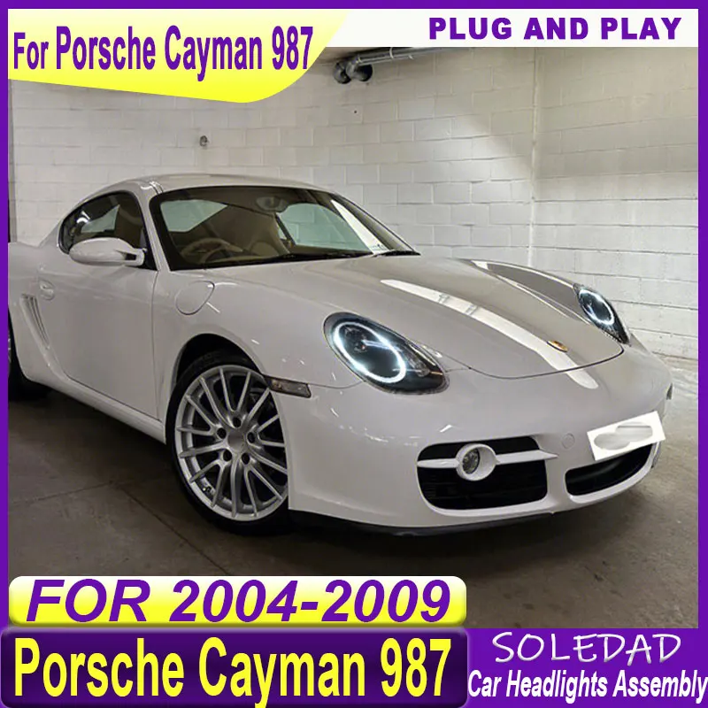 Car headlights For Porsche Boxster Cayman 987.1 2004-2008 Headlights Upgrade LED Car Lamps Projector Lens Accessories Assembly
