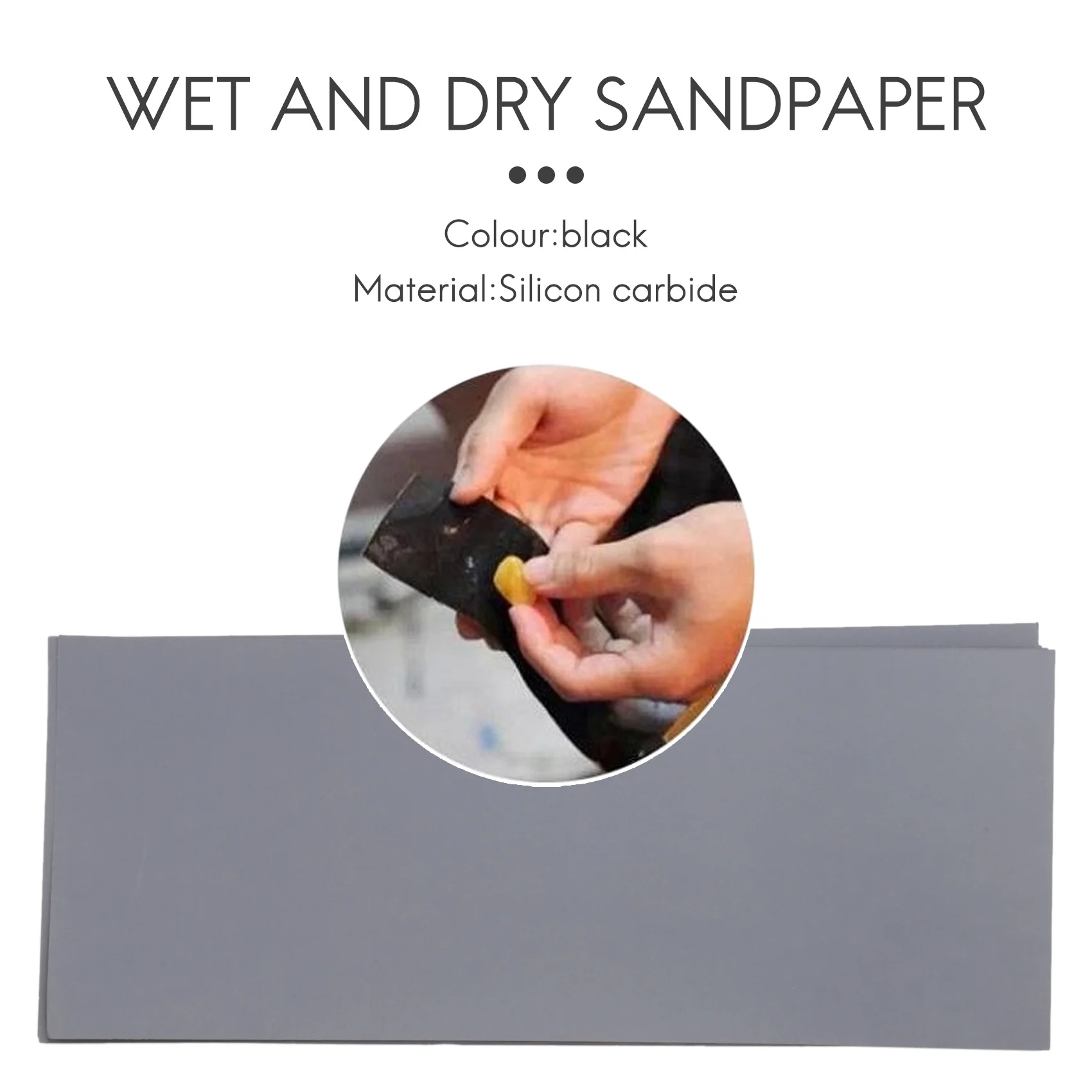 Folhas de Lixa Alta Grit Variedade, Lixa Húmida e Seca, Papel Abrasivo, 9x3,6 Polegadas, 1000-10000, 63 Pcs