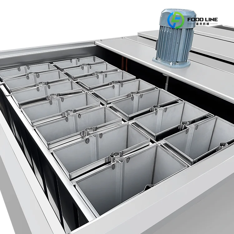 Industrial Stainless Steel 1T Ice Block Machine 25kg Commercial Ice Maker 14 Molds Motor Easy Operate 380V High  Custom