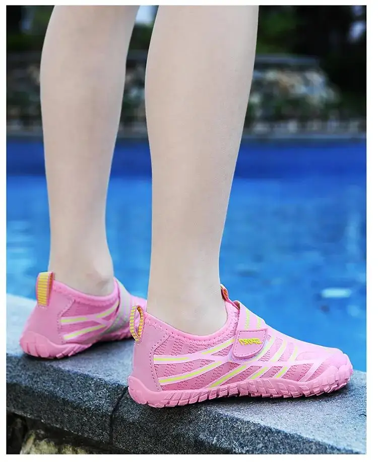 New Summer Children's Mesh Swimming Boys Girls  Soft Sole Non Slip Hook Wading Shoes Quick Drying Beach Sports Shoes