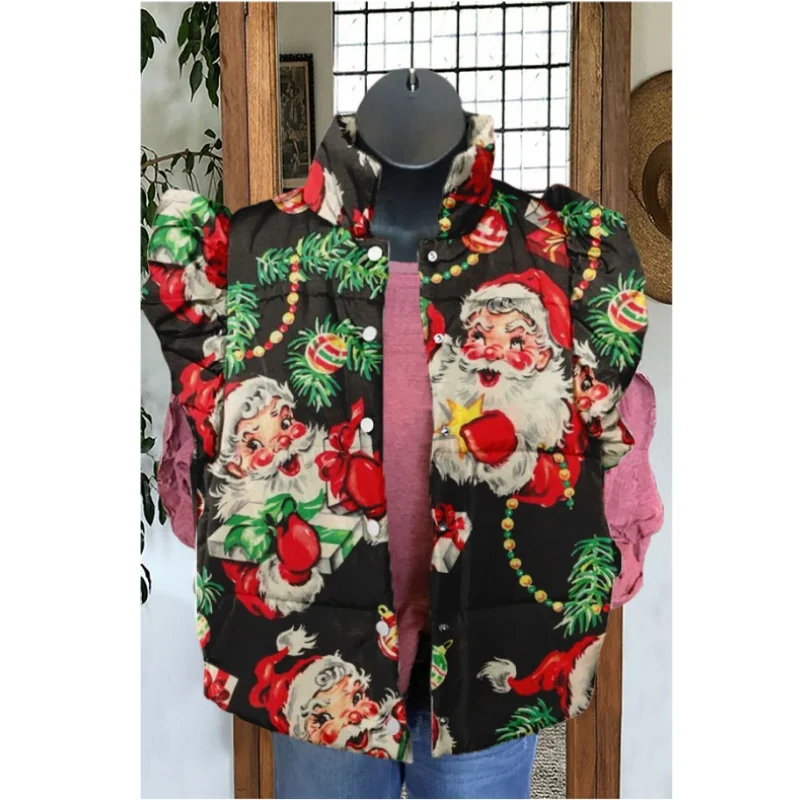 Chaleco Mujer Estampado 3D Encaje Otoño/Invierno - alternate angle