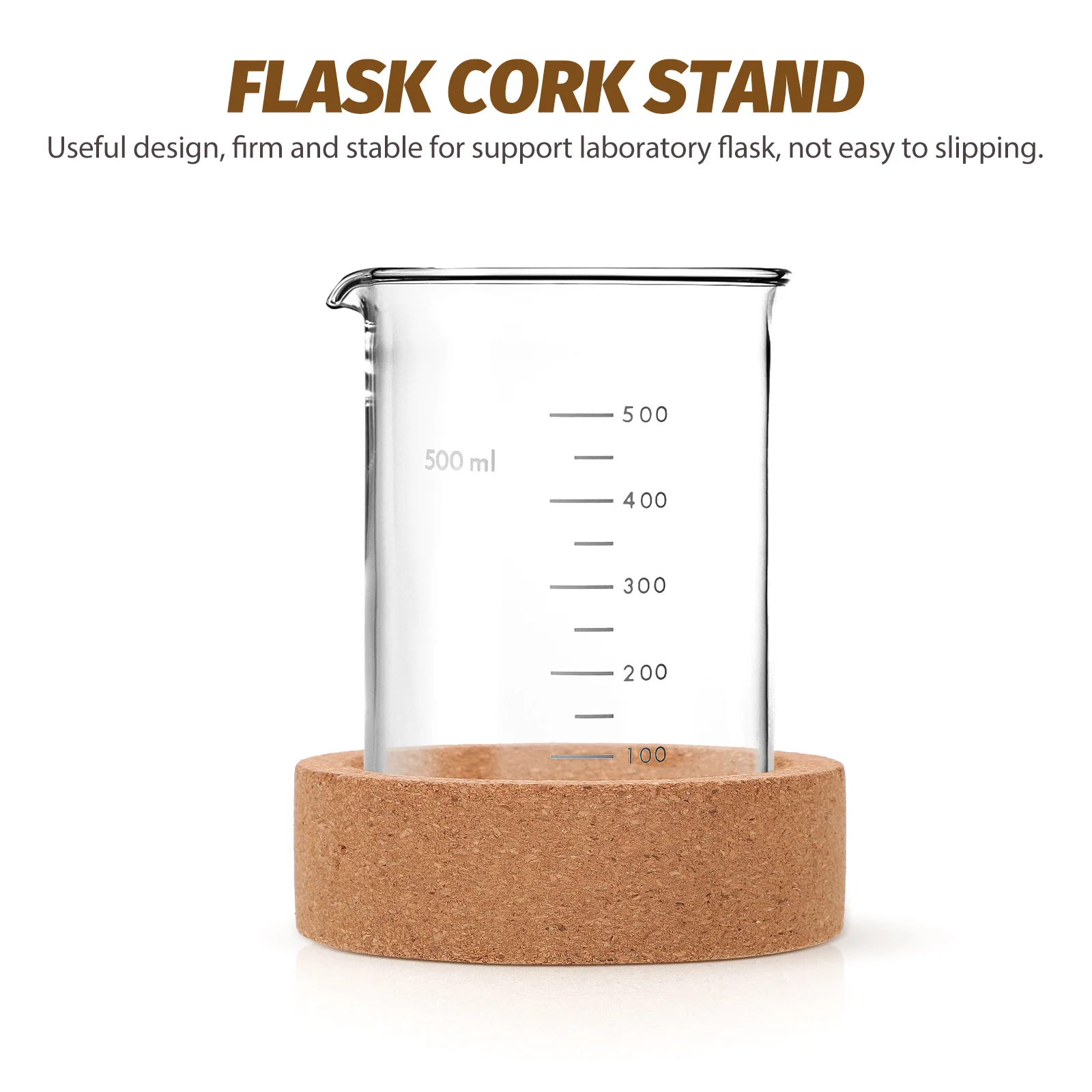 

Flask Holder Cork Pad Round Bottom for Laboratory High Temperature Resistance Ring Stand Support
